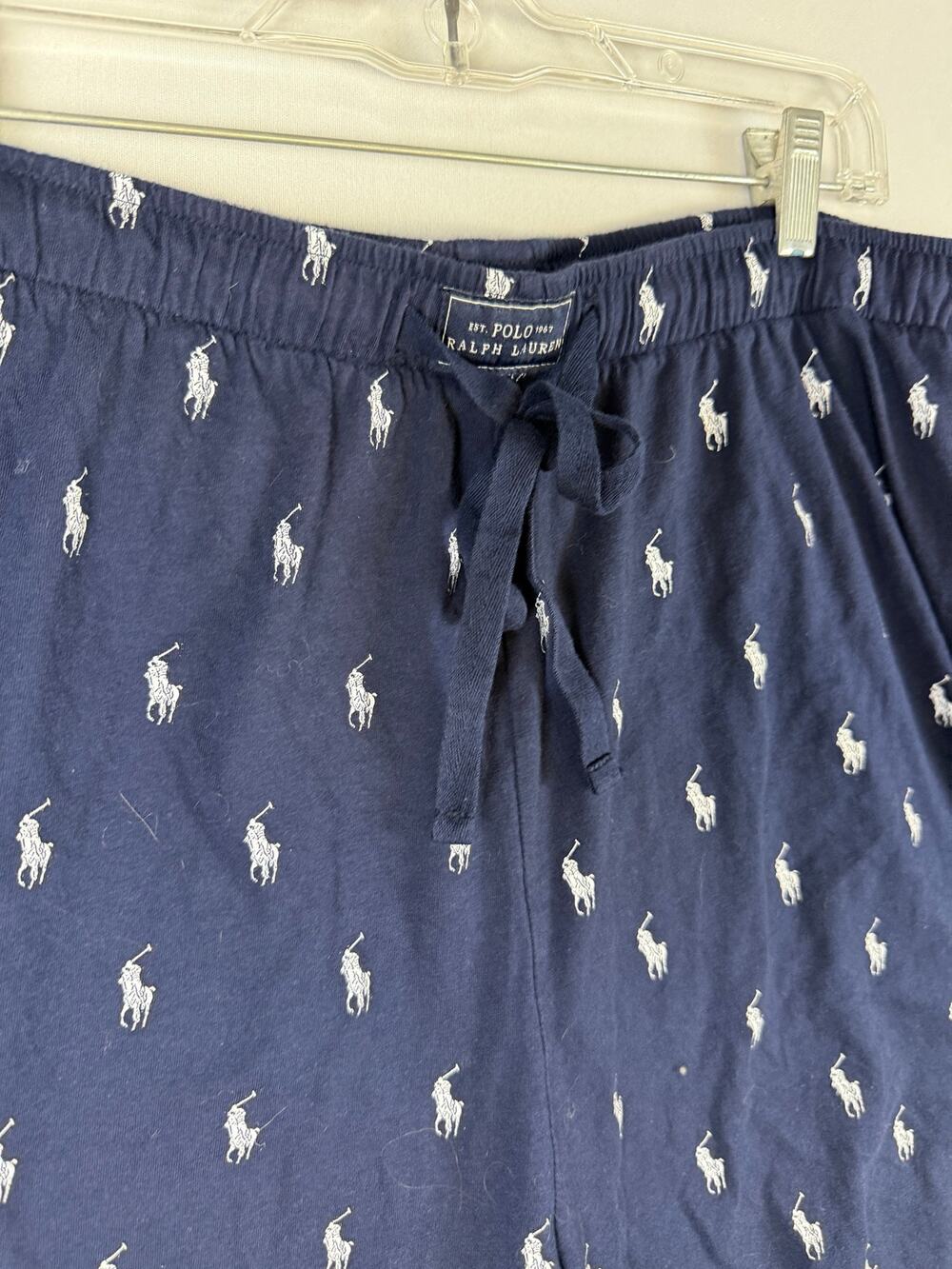 Polo Ralph Lauren Sleep Shorts Men’s 4X Navy Pony Logo Lounge Pajama